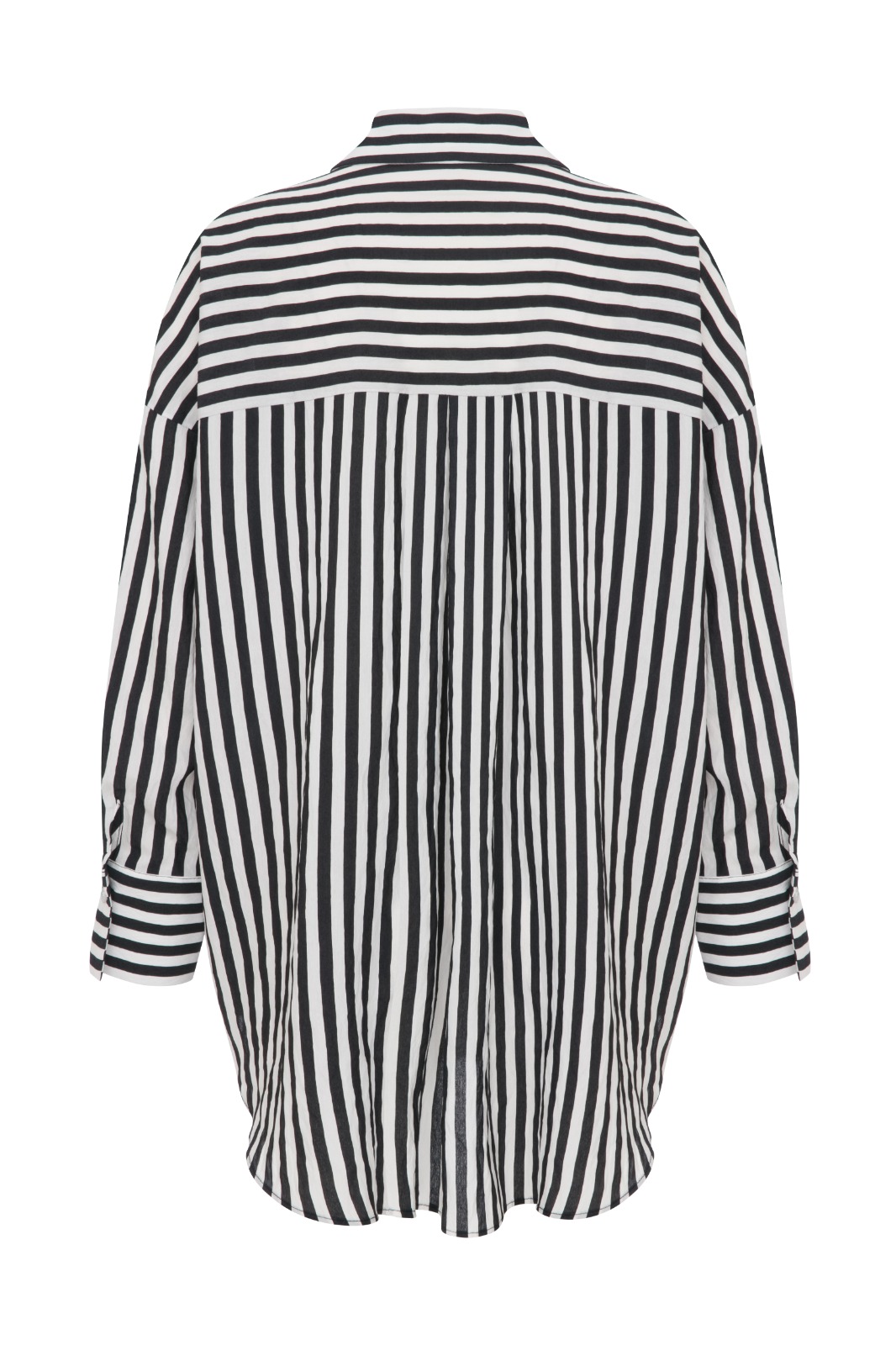 MAYA Striped Black Shirt